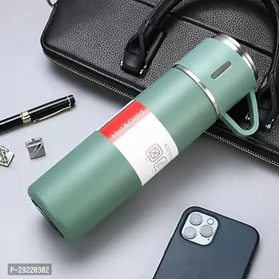 Stylish Stainless Steel Solid Thermos Flask Bottle-thumb0