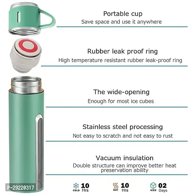 Stylish Stainless Steel Solid Thermos Flask Bottle-thumb2