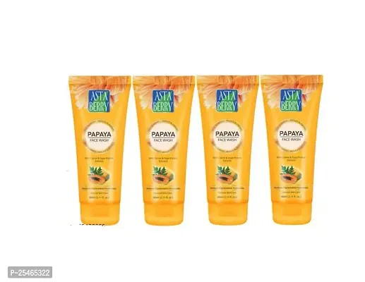 ASTA BERRY PAPAYA FACE WASH (PACK OF 4)