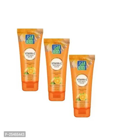 Asta Berry Vitamin-C Facewash Scrub Pack of 3-thumb0