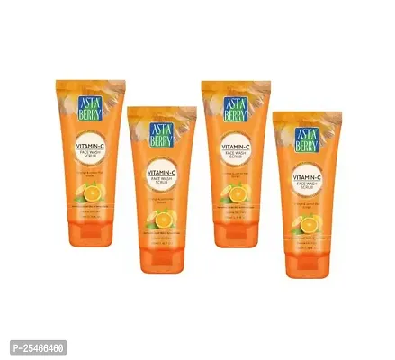 Asta Berry Vitamin-C Facewash Scrub Pack of 4