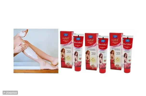 BLUE VALLEY hair removal cream for men and women Cream Pack Of 3