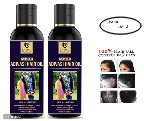 HERBAL ADIVASI HAIR GROWTH OIL ( 50 + 50 ) ML PACK OF 2