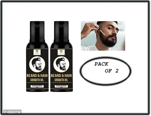 ENJAVE BEARD HAIR GROWTH OIL ( 50 +50 ) ML PACK OF 2