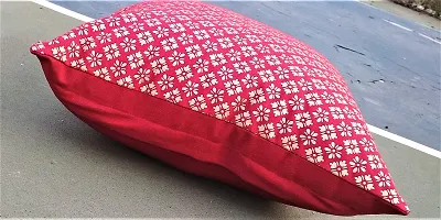 CANVASS? Decorative Cotton Hand Made Jaipur Block Print Throw/Pillow Cushion Cover - (16 X 16 INCHES)-thumb2