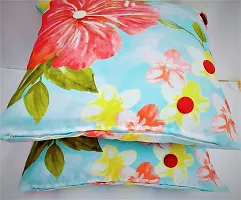 CANVASS? 3D Decorative Designer Digital Print Reversible Throw/Pillow Cushion Covers - (Multi Color, 18 inch x 18 inch)-thumb3