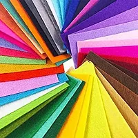 Kavya Craft Present 10 Pieces A4 Velvet Fabric Sheets Non Woven Patchwork Felt Bundle for Sewing, Random Color, 30X21 cm, 2 MM Thick-thumb2