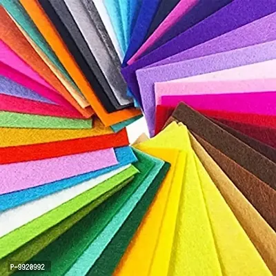 Kavya Craft Present 10 Pieces A4 Velvet Fabric Sheets Non Woven Patchwork Felt Bundle for Sewing, Random Color, 30X21 cm, 2 MM Thick-thumb3