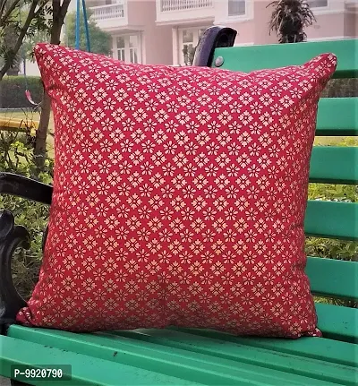 CANVASS? Decorative Cotton Hand Made Jaipur Block Print Throw/Pillow Cushion Cover - (16 X 16 INCHES)-thumb0