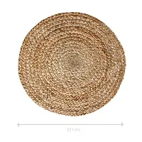 Dr.Soft Natural Jute Anti Slip Table Placemats 35 Cms Round, Set of 6-thumb4