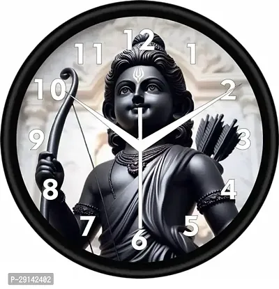 Designer Black Plastic Analog Wall Clock