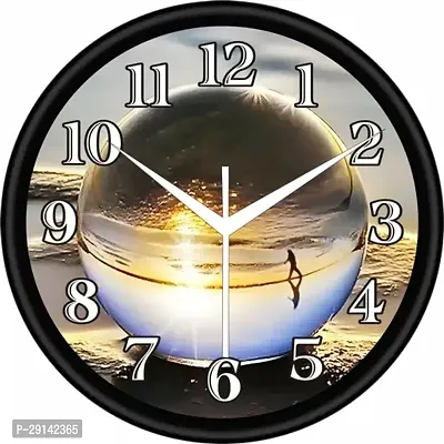 Designer Black Plastic Analog Wall Clock