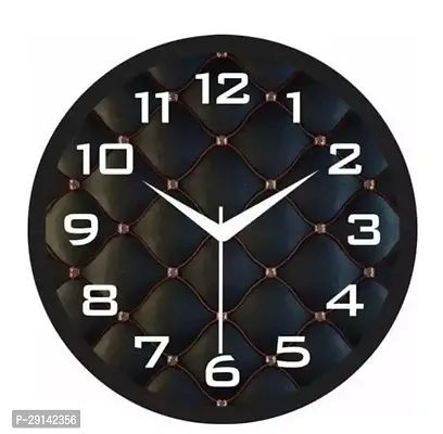 Designer Black Plastic Analog Wall Clock-thumb0