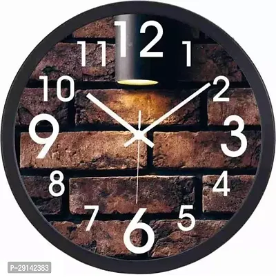 Designer Black Plastic Analog Wall Clock-thumb0