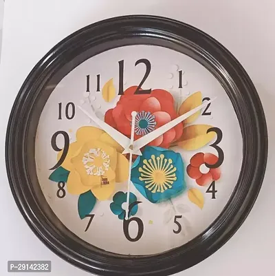 Designer Black Plastic Analog Wall Clock