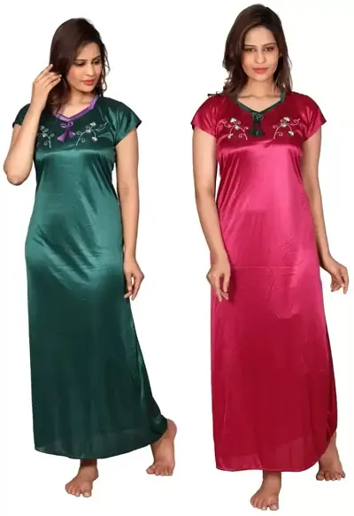 Hot Selling Satin Nighty Set Women's Nightwear 