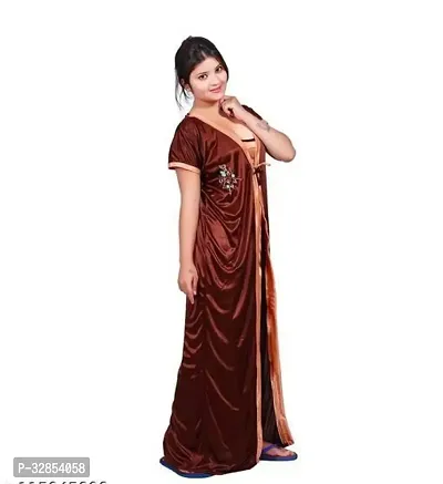 Comfy Satin Night Dress Set-thumb2