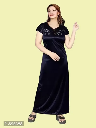 Stylish Satin Nightdress for Women-thumb0