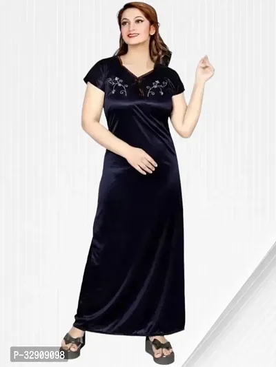 Comfy Satin Women Nightdress-thumb0