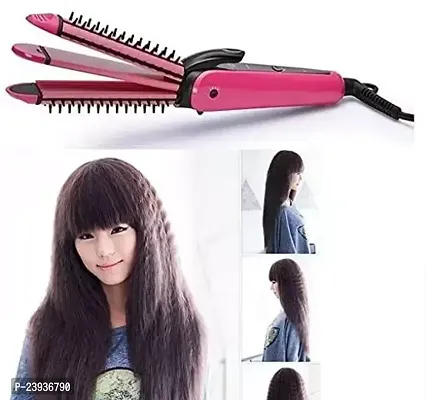 3 In 1 Hair Care Collection Of Electric Hair Curlers Hair Straightener Hair Crimper With Ceramic Plate Hair Styler