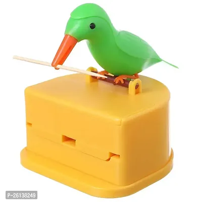 DHYANI Cute Bird Toothpick Dispenser Bird Shape Toothpick Holder Box with Toothpicks for Home Kitchen Party Hotel Restaurant
