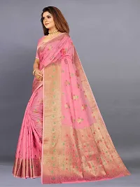 Fancy Cotton Silk Saree with Blouse Piece for Women-thumb1