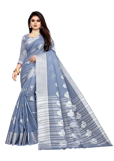 Stylish Art Silk Woven Design Saree with Blouse piece For Women