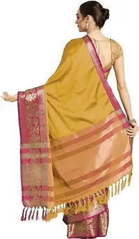 Fancy Cotton Silk Saree with Blouse Piece for Women-thumb2