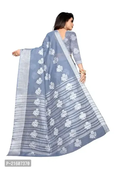 Fancy Cotton Silk Saree with Blouse Piece for Women-thumb2