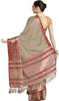 Fancy Cotton Silk Saree with Blouse Piece for Women-thumb1