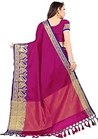 Fancy Cotton Silk Saree with Blouse Piece for Women-thumb2