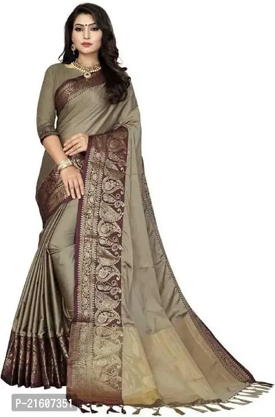 Fancy Cotton Silk Saree with Blouse Piece for Women