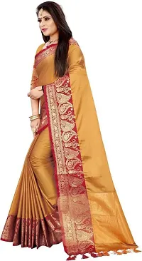 Fancy Cotton Silk Saree with Blouse Piece for Women-thumb1