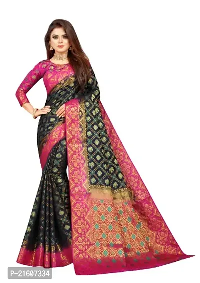 Fancy Cotton Silk Saree with Blouse Piece for Women