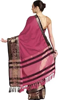 Fancy Cotton Silk Saree with Blouse Piece for Women-thumb1