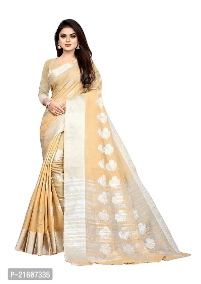 Fancy Cotton Silk Saree with Blouse Piece for Women-thumb0