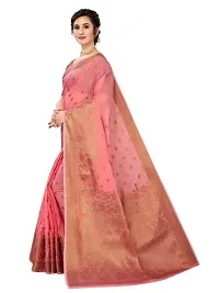 Fancy Cotton Silk Saree with Blouse Piece for Women-thumb2