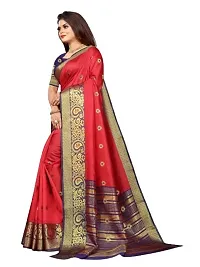 Fancy Cotton Silk Saree with Blouse Piece for Women-thumb2