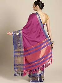 Fancy Cotton Silk Saree with Blouse Piece for Women-thumb2