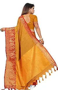 Fancy Cotton Silk Saree with Blouse Piece for Women-thumb2