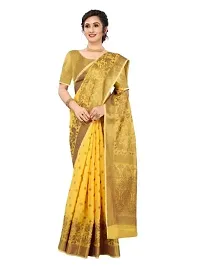 Fancy Cotton Silk Saree with Blouse Piece for Women-thumb2