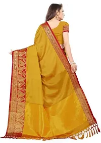 Fancy Cotton Silk Saree with Blouse Piece for Women-thumb1