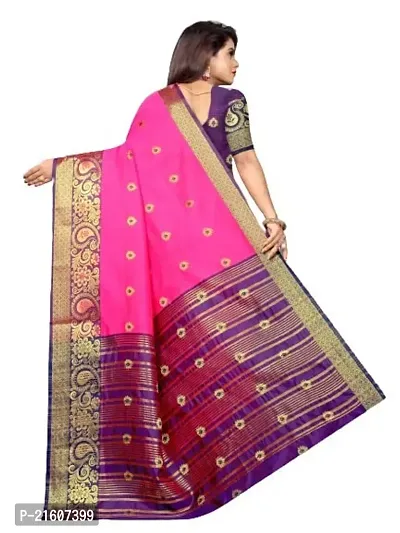 Fancy Cotton Silk Saree with Blouse Piece for Women-thumb3