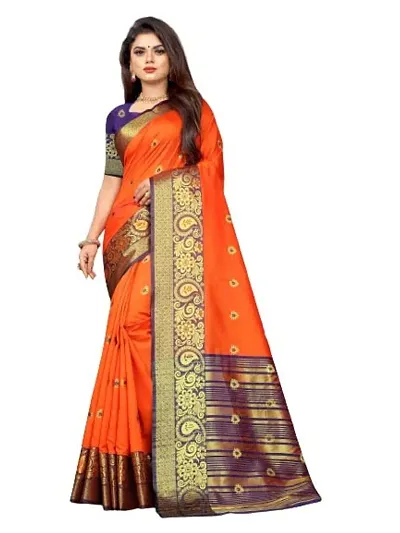 Stylish Georgette Jacquard Saree with Blouse Piece For Women