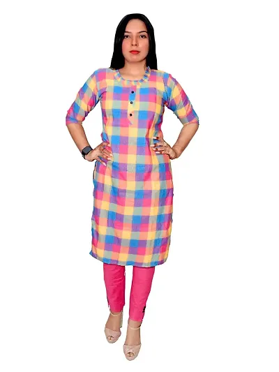 Stylish Khadi Kurti And Pant Set