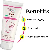 Vigini Natural Actives Bosom Breast Health Destressing Body Massage Cream for Women 100g |Fenugreek Witch Hazel Ext, Avocado Moroccan and Argan Oil for Sulphate Paraben Free-thumb3