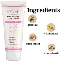 Vigini Natural Body Toner Massage Oil Cream for Women No Added Colors or Fragrance Sulphate Paraben Free 100 gm-thumb1