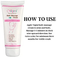 Vigini Natural Body Toner Massage Oil Cream for Women No Added Colors or Fragrance Sulphate Paraben Free 100 gm-thumb2