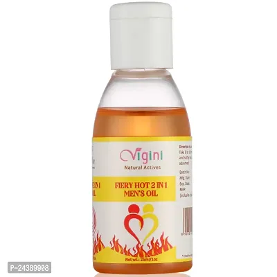 Vigini Plus 100% Natural Actives Fiery Hot 2 in 1 Men Power Booster Massage Oil for Performance Enhances Growth 25 ML