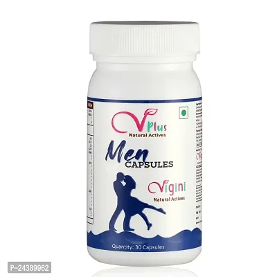 Vigini 100% Natural Actives Power Performance Testosterone Vigor Vitality Booster Energy Stamina Capsules for Men 23 Powerful Herbal Ayurvedic Ingredients 30 Capsule